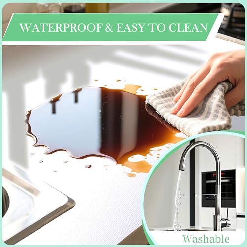 Non-Slip Cabinet Shelf Liner, 11" x 240" Waterproof Drawer Liner for Kitchen