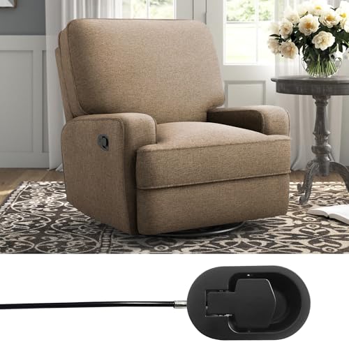 Universal Metal Recliner Pull Handle with 4.6" Exposed Cable
