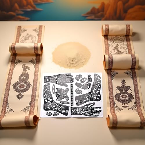 Henna Tattoo Kit Stencils Reusable Self-Adhesive Indian Arabian Body Art