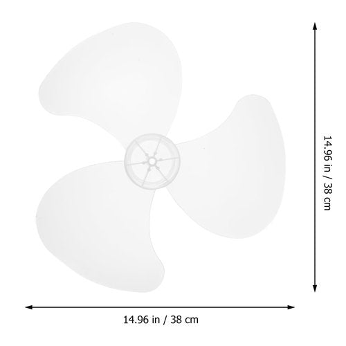 Baluue Replacement Fan Blades Set for Electric Fans 14 and 16 Inch Plastic 3-Leaf Blades Universal Fit for Pedestal and Standing Fans Heat Resistant Quiet Operation