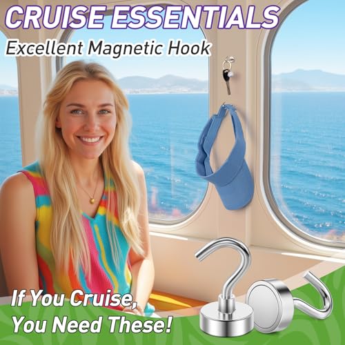 Heavy Duty 12 Pack Magnetic Hooks for Cruise & Kitchen Use