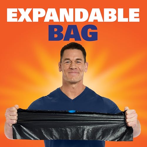 Hefty Ultra Strong 30 Gallon Trash Bags, Black, Unscented, 14 Count