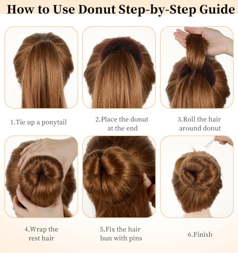 Ballet Hair Bun Kit 41-Piece Set with Donuts, Nets, Elastics and Pins