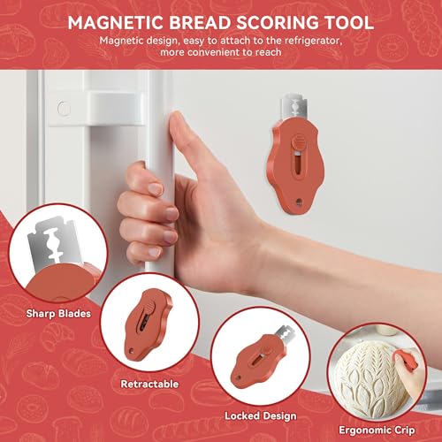 Sourdough Bread Lame Tool with Magnetic Design & 5 Blades – MGVK
