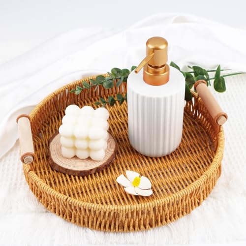 White Ceramic Bathroom & Shower Dispenser, 300ml Multi-Use Soap & Lotion Bottle