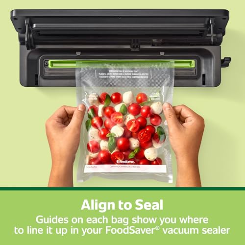 FoodSaver Quart Pre-Cut Vacuum Seal Bags - Easy Tear, 19 Pack