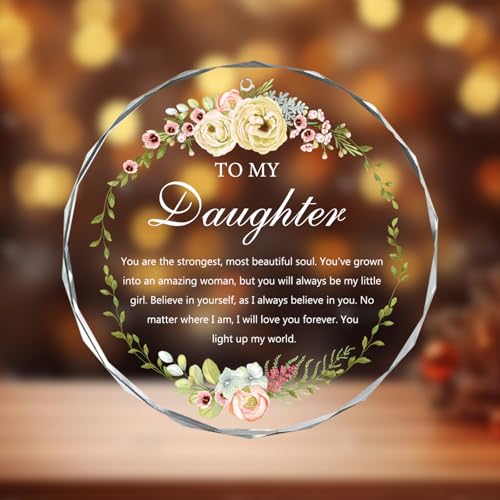 Daughter Christmas Ornament - High-Quality Glass Keepsake Gift