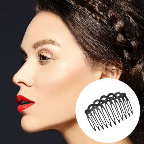 16-Piece Plastic Hair Side Combs Twist Decorative Hair Clip Set