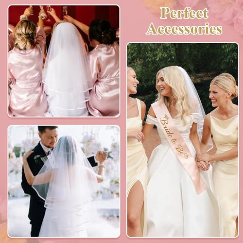 Bride to Be Sash and Veil Set - 2PCS Bachelorette Accessories