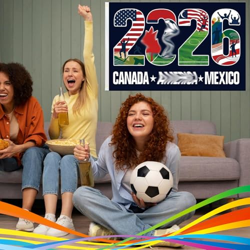 World Cup 2026 Flag - 5x3FT Durable Party Decoration