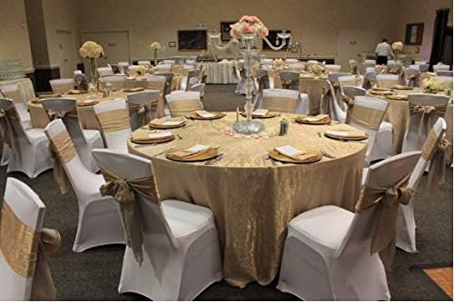 Obstal Satin Chair Sashes - 10 PCS Elegant Bows for Weddings & Events | Universal Fit for Any Chair