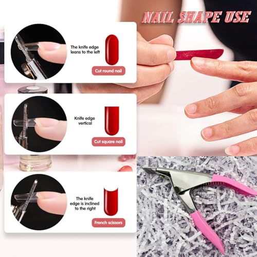 TAORANJU Professional Acrylic Nail Clipper for False Gel Tips & Manicure