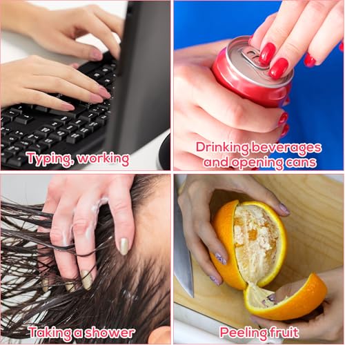 BOXOB 300pcs Double-Sided Clear Nail Adhesive Tabs for Press on Nails