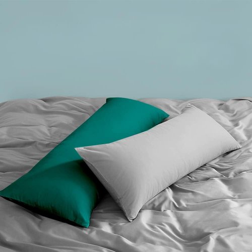 FLXXIE Body Pillow Cover - Super Soft Microfiber 20x54 | Envelope Closure, Stain Resistant, Dark Green
