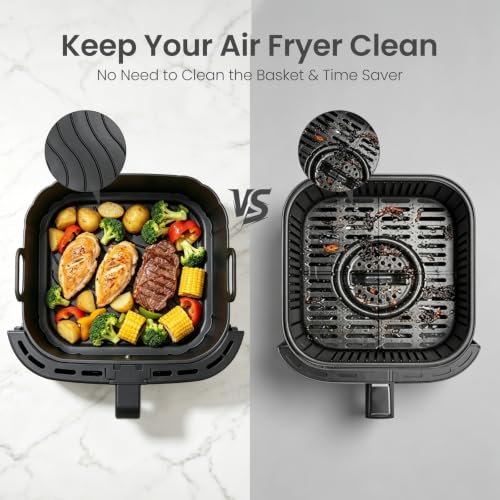 Redfly Silicone Air Fryer Liners - 2 Pack Reusable 8.5in