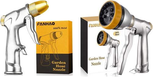 FANHAO Heavy-Duty Garden Hose Nozzle - Durable Design for Efficient Watering