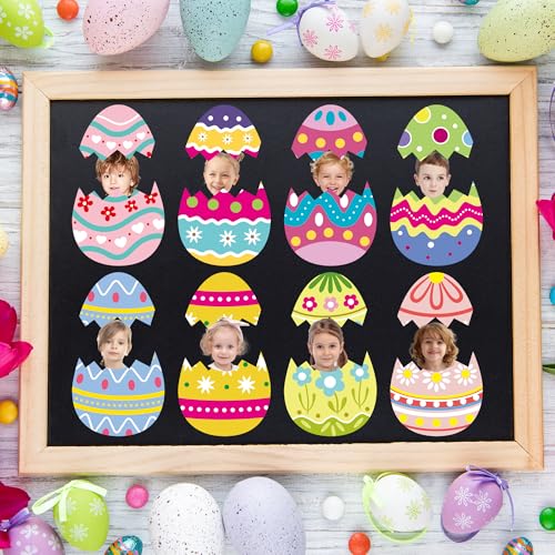 48 Easter Egg Cutouts for Classroom & Spring Party Decor