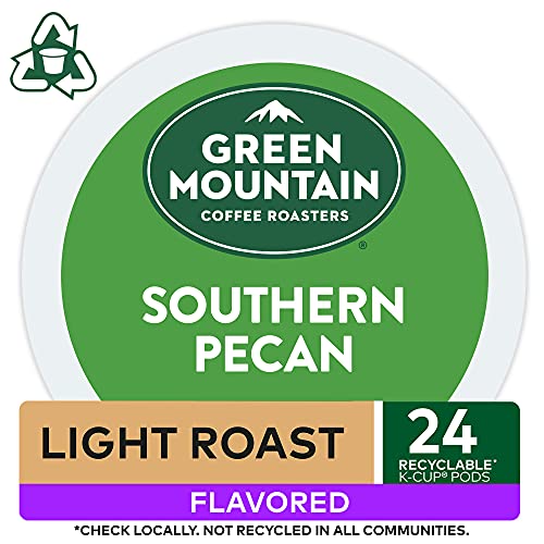 Green Mountain Coffee Roasters Southern Pecan Single-Serve K-Cup Pods 24 Count Pack of 2 - Light Roast Flavored Coffee