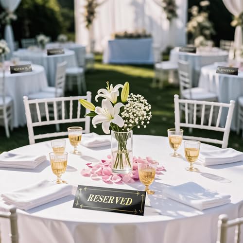 Reserved Table Signs - Elegant Cardstock for Weddings & Events