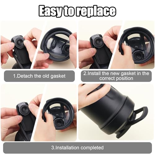 8pcs Silicone Lid Gasket Replacement for BlenderBottle Strada Shaker Cup