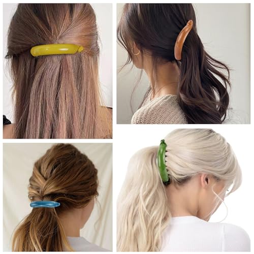 TODDER 6-Pack Banana Clips for Women Non-Slip Hair Clips