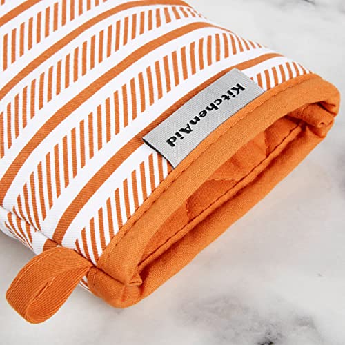 KitchenAid Albany Mini Oven Mitts Set - Heat Resistant, Honey