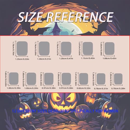 Halloween Press on Nails Short Oval Matte False Nails with Ghost Pattern