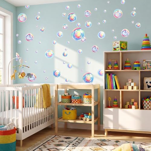 Colorful Bubble Wall Stickers - Underwater Theme Decor Set
