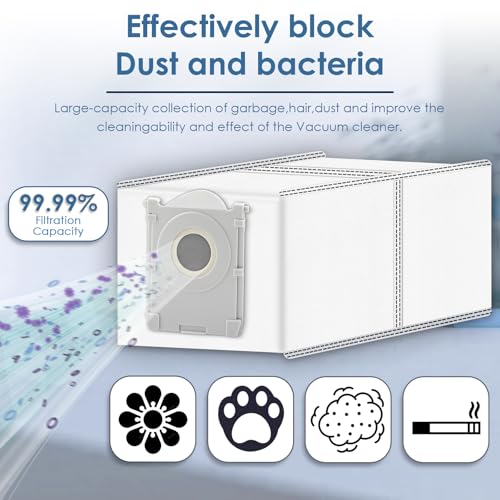 Replacement Dust Bags for ECOVACS DEEBOT X9 Pro & T50 Models - 3 Pack