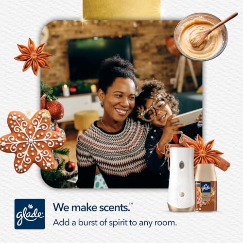 Glade Cozy Gingerbread Automatic Spray Refill 6.2 oz - Holiday Fragrance, 70 Days