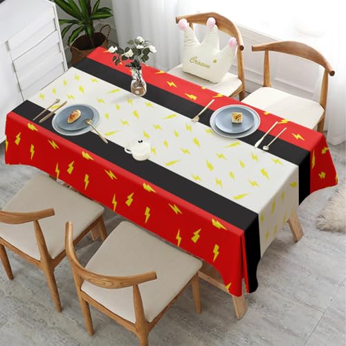 Red Cartoon Animation Tablecloths - 2 Pcs 70.8x42.5 inch for Parties