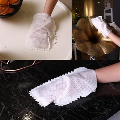 20-Piece Reusable Non-Woven Household Cleaning Duster Gloves