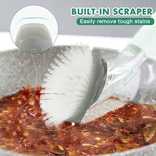 4 Pack Dish Brush Replacement Heads for OXO Soap Dispensing Brush