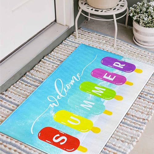 Summer Decorative Doormat 17"x30" - Non-Slip & Washable