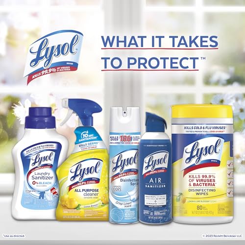 Lysol Disinfecting Wipes, Multi-Surface Cleaner, Morning Breeze, 80 Count