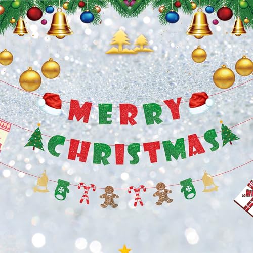 Indoor Christmas Banner Wall Decor for Holiday Party Festivities