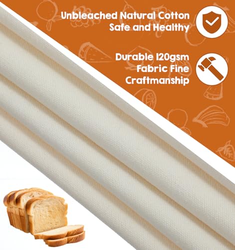 Large Cotton Baking Towels for Sourdough & Baguettes - 35.4x26 Inch