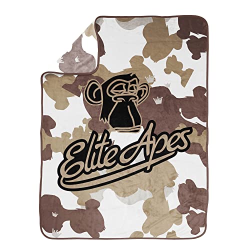 Jay Franco Elite Apes Urban Vibes Plush Throw Blanket - 46x60 Inches