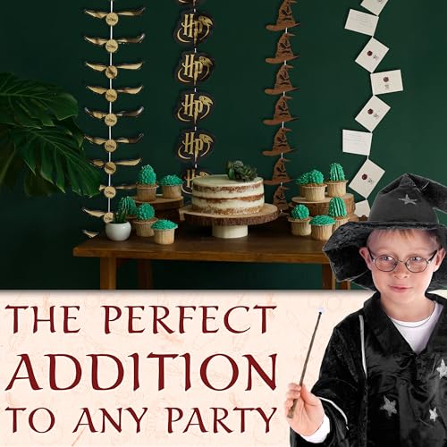 Harry Potter Garland Set - 4 Themed Banners for Party Decor