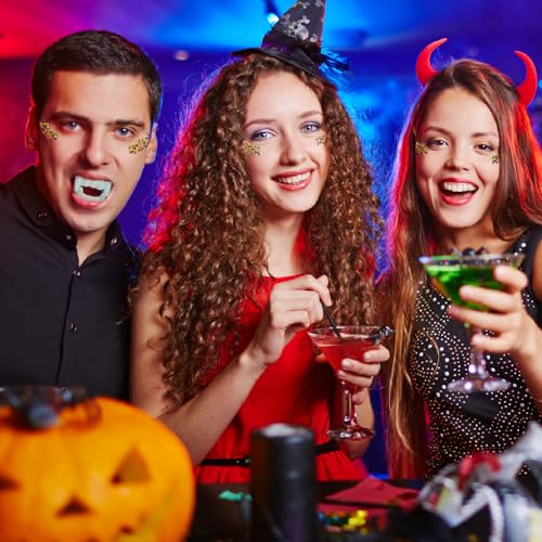 CiikDux Halloween Glitter Gel for Face, Body, Hair and Lips - Vegan Holographic Body Glitter