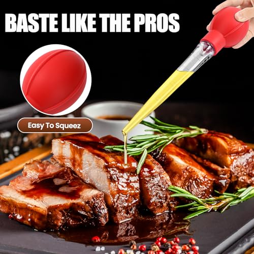 OLESBUR Premium Turkey Baster with Cleaning Brush - 28ml Capacity