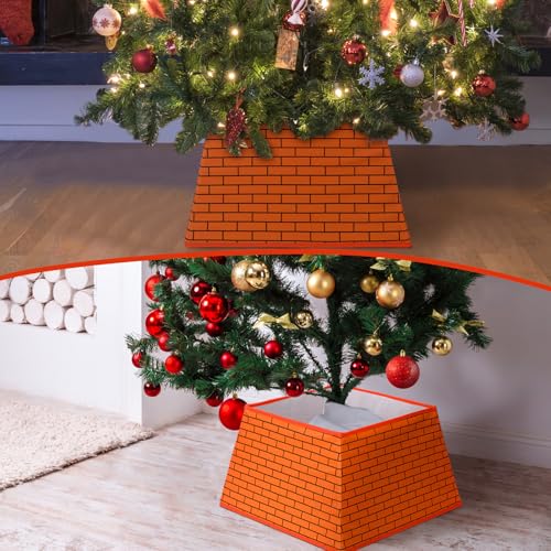 Christmas Tree Collar with Red Brick Game Design - Holiday Decor