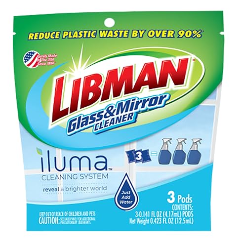 Libman Iluma Glass & Mirror Cleaner Refill Pods - 3 Pack