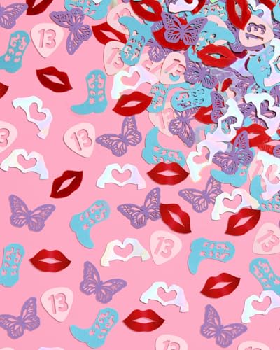 Eras Party Confetti - 200 pcs Foil Decorations for Birthdays & Bachelorette