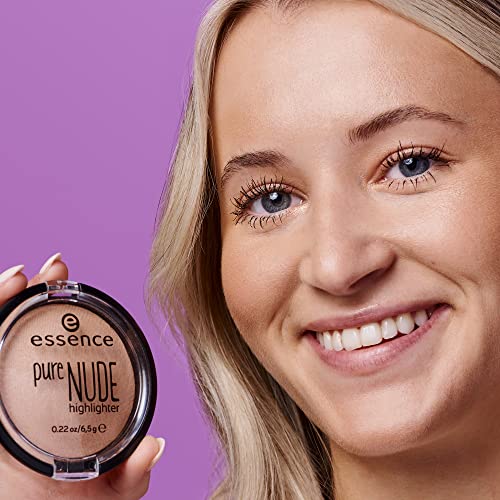 Essence Pure Nude Baked Powder Highlighter - Natural Radiance Face Glow