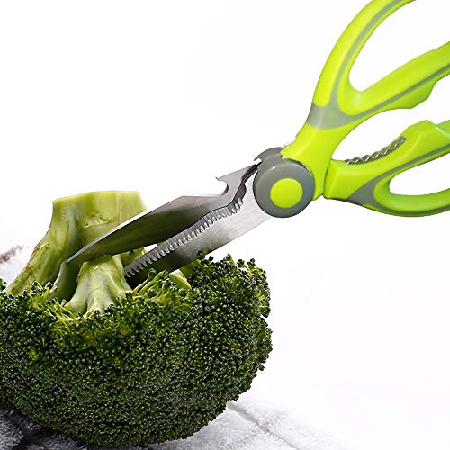 Acelone Heavy Duty Kitchen Shears - Ultra Sharp Stainless Steel Scissors for Meat, Vegetables, and More