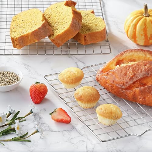 304 Stainless Steel Cooling Rack for Baking & Roasting | 10" x 15"