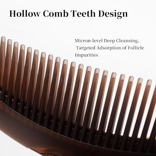 AMZWISH Dandruff Comb Set - Self-Cleaning Scalp Exfoliating Brush