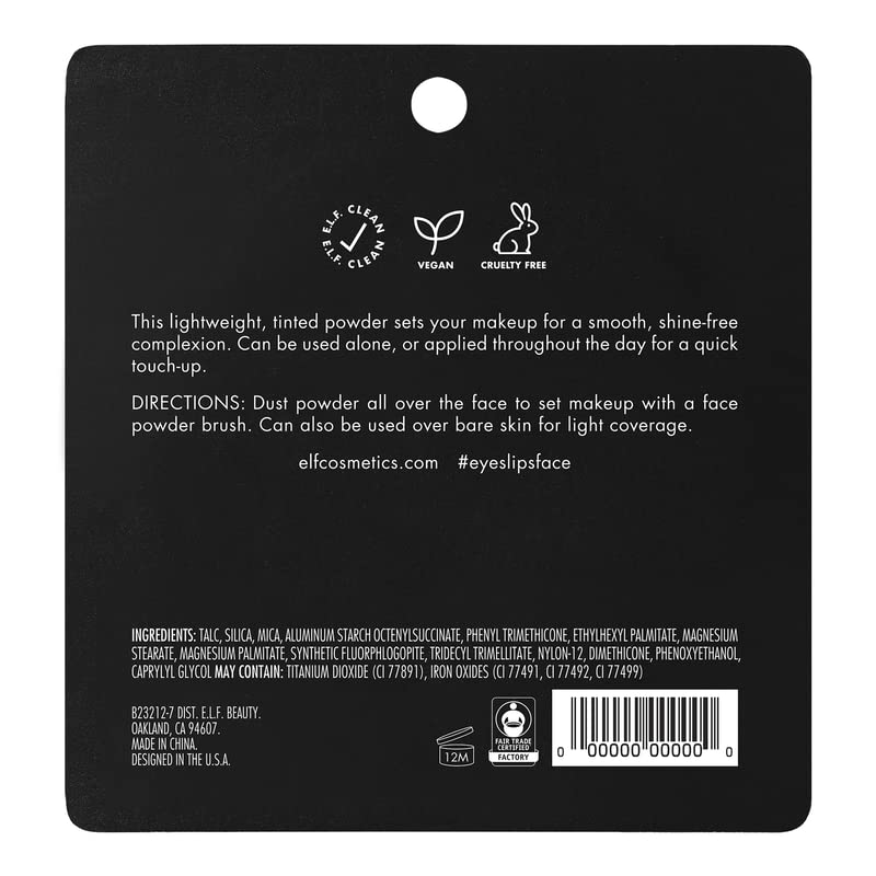 e.l.f. Prime & Stay Finishing Powder - Shine Control & Makeup Setting