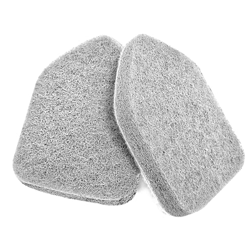 NEWE Shower Scrubber Replacement Pads - Gray 2-Pack for Tub and Tile